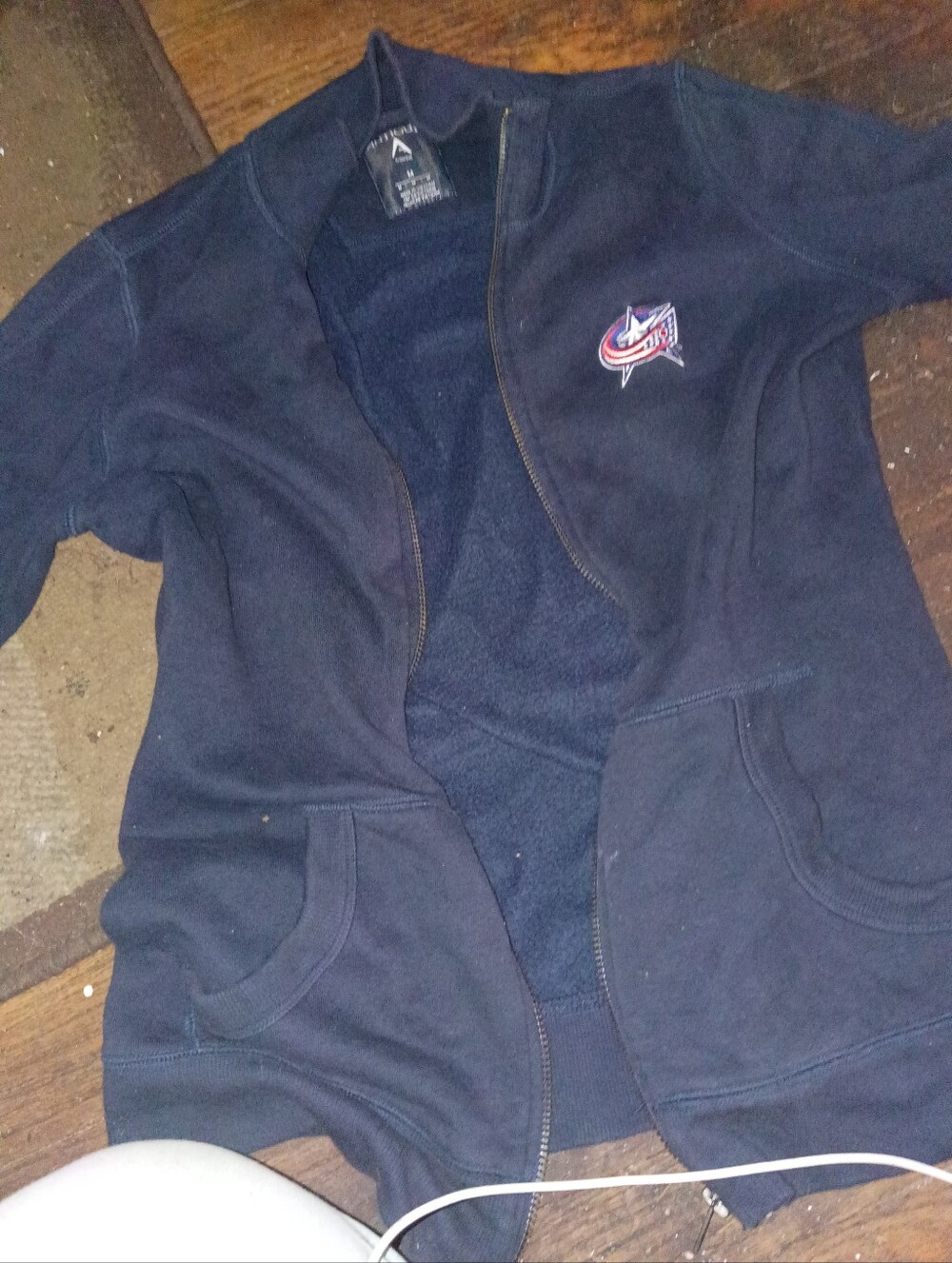 Women's Size Medium Columbus Blue Jackets Antigua Lightweight Zippered Jacket